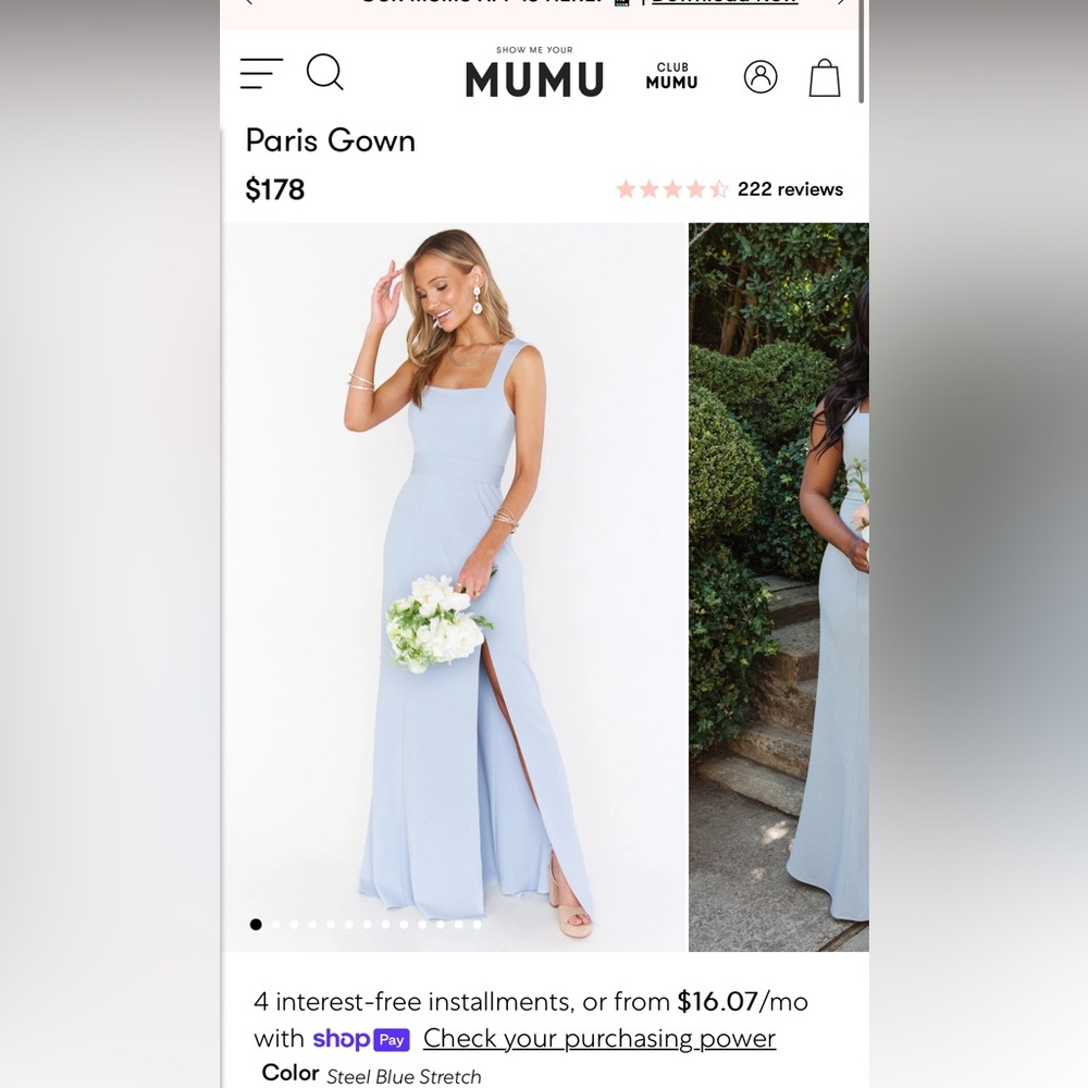 Show Me your MuMu Paris Gown